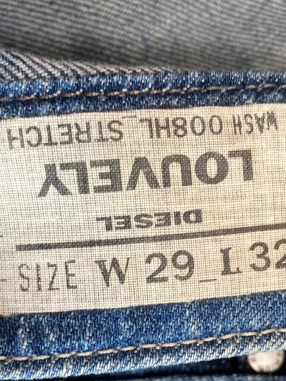 Diesel Flare Wide Leg Jeans Louvely Denim Blue Low Rise Size 29 - Picture 12 of 14